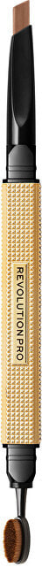 Коричневый карандаш для бровей Revolution Rockstar Medium Brown double-sided eyebrow pencil (Brow Style r) 0.25 g