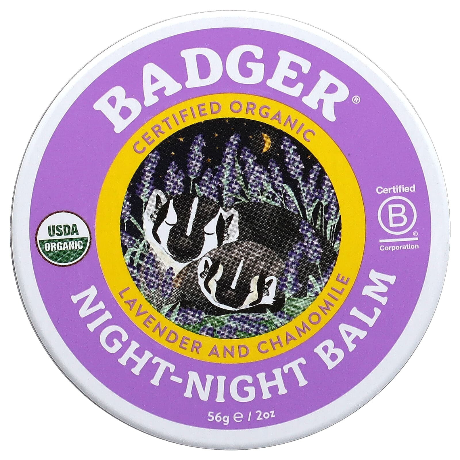 Organic Night-Night Balm, Lavender and Chamomile, 2 oz (56 g)