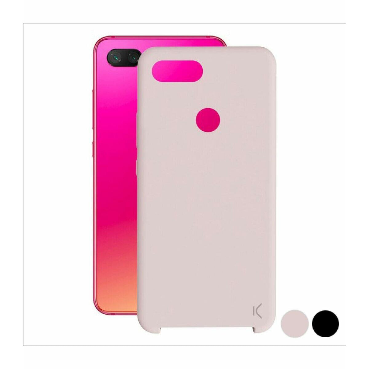 Mobile cover KSIX Pink Xiaomi MI 8 Lite