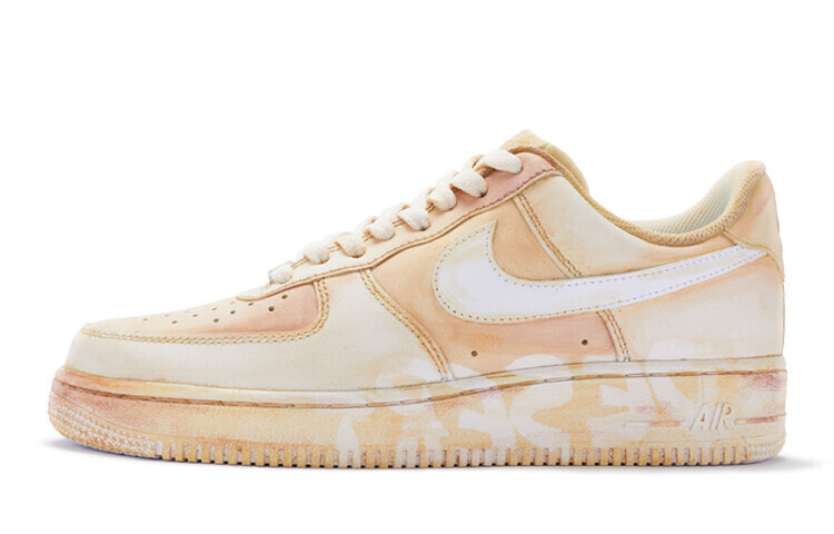 【定制球鞋】 Nike Air Force 1 Low 荒漠做旧vibe风 喷绘 低帮 板鞋 GS 米色 / Кроссовки Nike Air Force 1 Low vibe GS DH2920-111