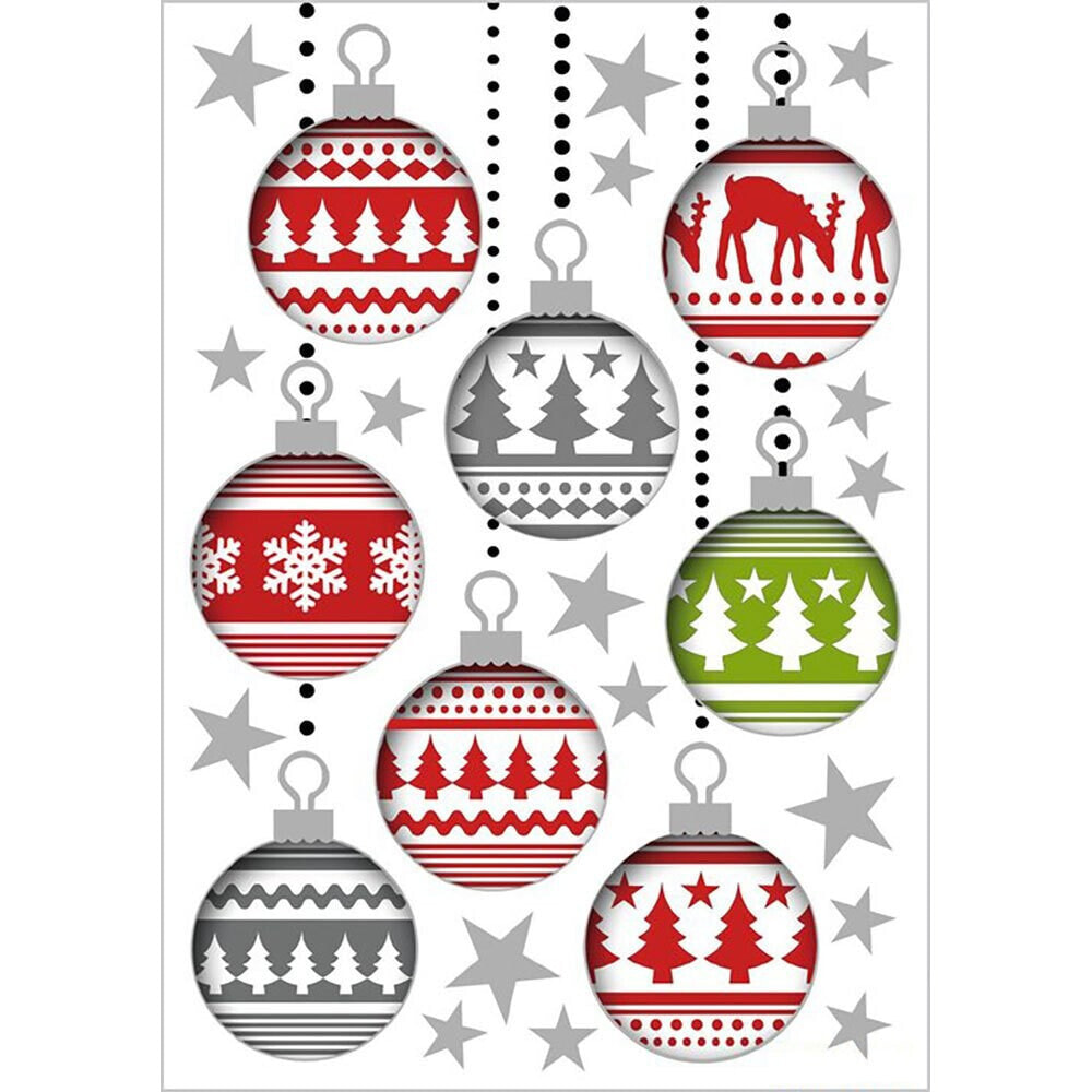 BANDAI Sticker Decor Christmas Tree Balls