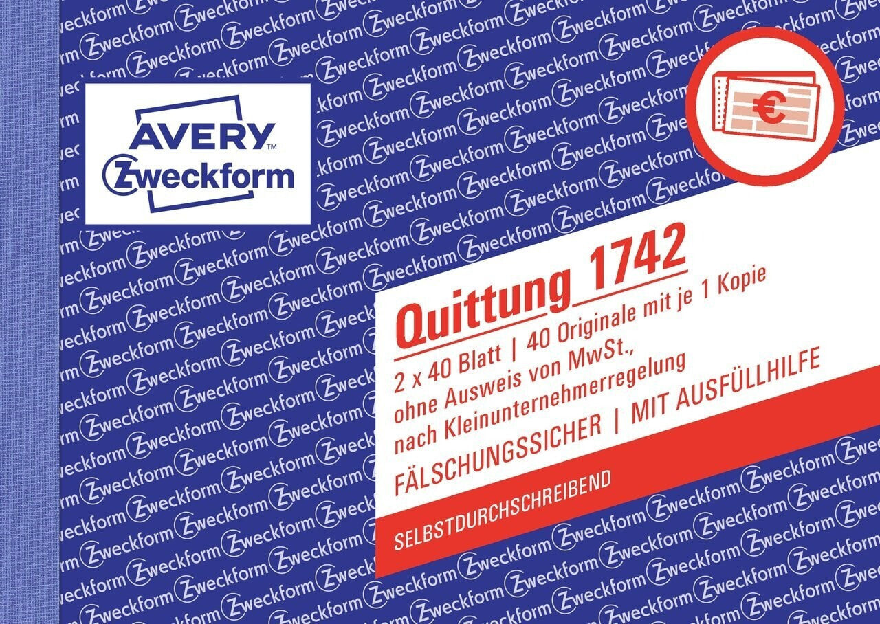 Avery Zweckform 1742 коммерческий бланк