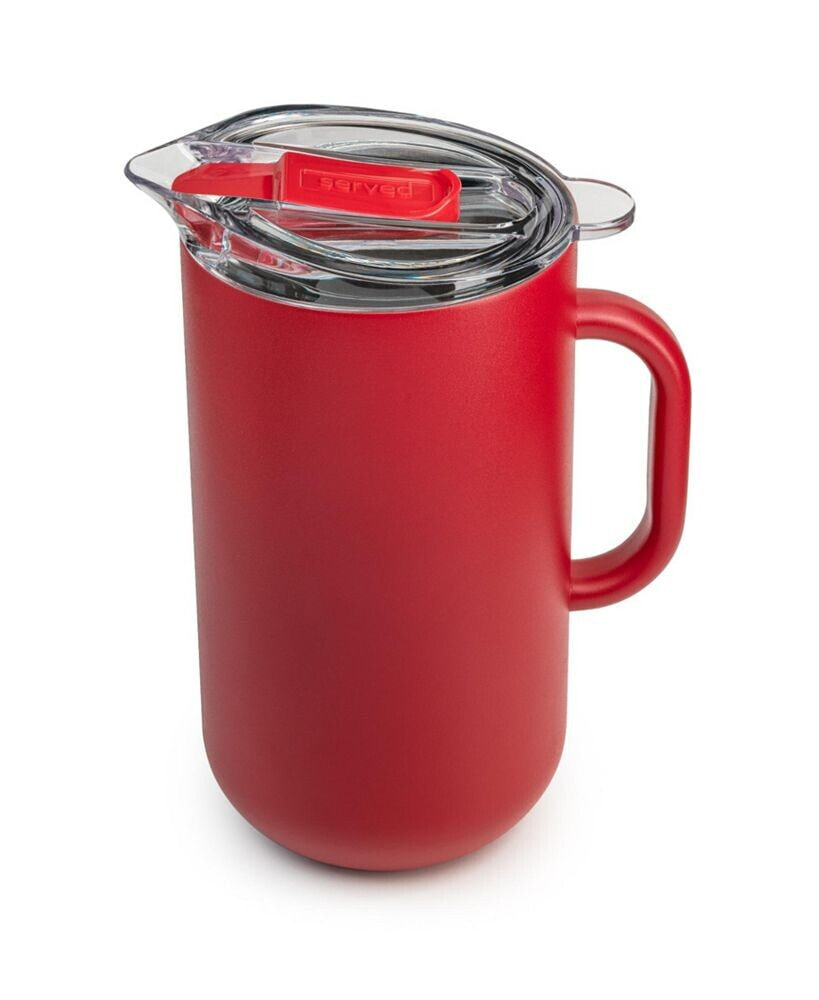Served vacuum-Insulated Double-Walled Copper-Lined Stainless Steel Pitcher, 2 Liter