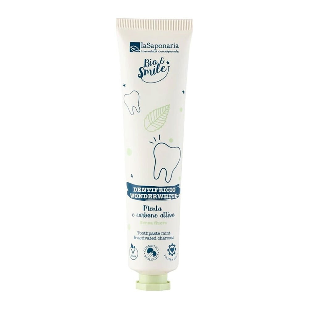 LA SAPONARIA Charcoal Wonderwhite 75ml Toothpaste