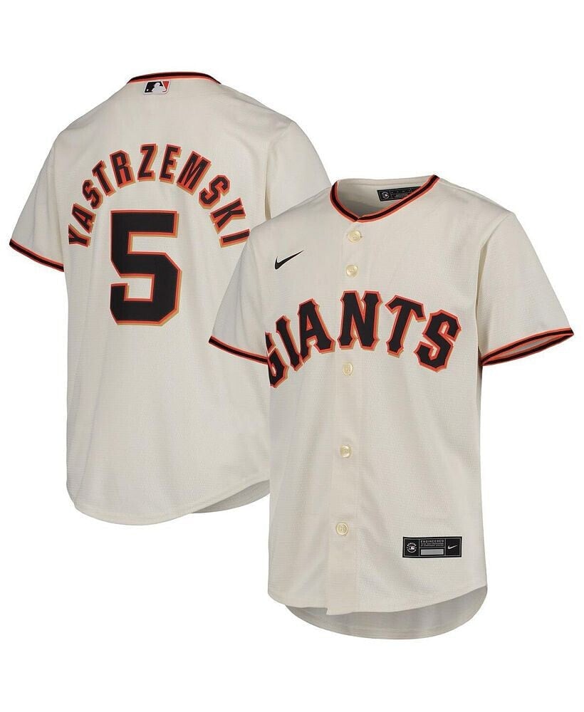 Nike big Boys Mike Yastrzemski Cream San Francisco Giants Home Replica Player Jersey