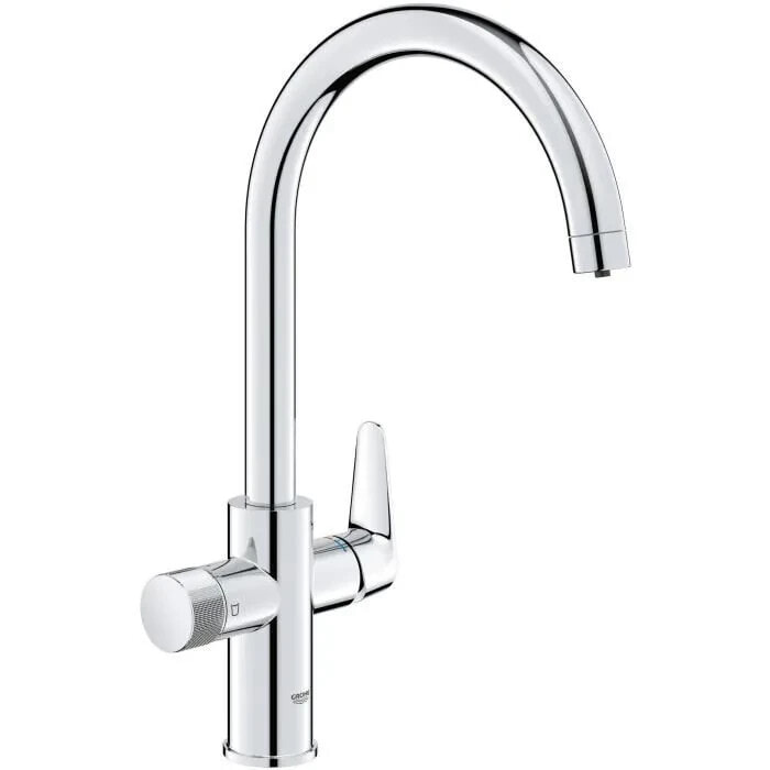 Kchenfilter-Wasserhahn Chrom Wasserfiltration hoher C-frmiger Auslauf 150 Drehung GROHE Blue Pure StartCurve 30592000