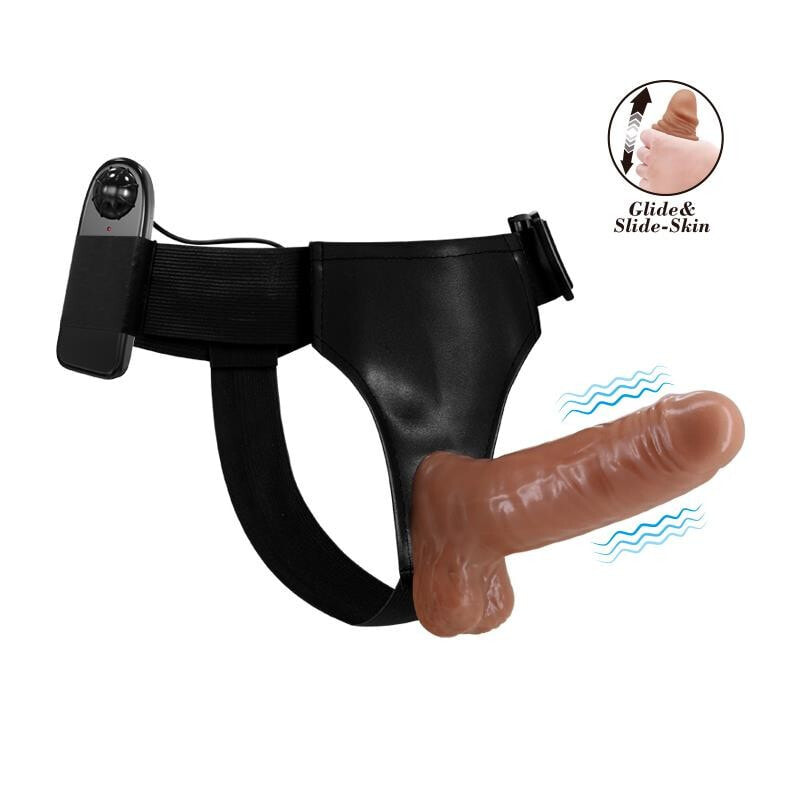 Harness with Retractable Dildo and Vibration