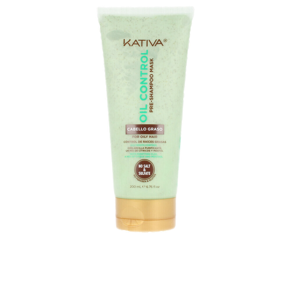 Kativa Oil Control Pre-Shampoo Hair Mask Маска для контроля выработки жира 200 мл