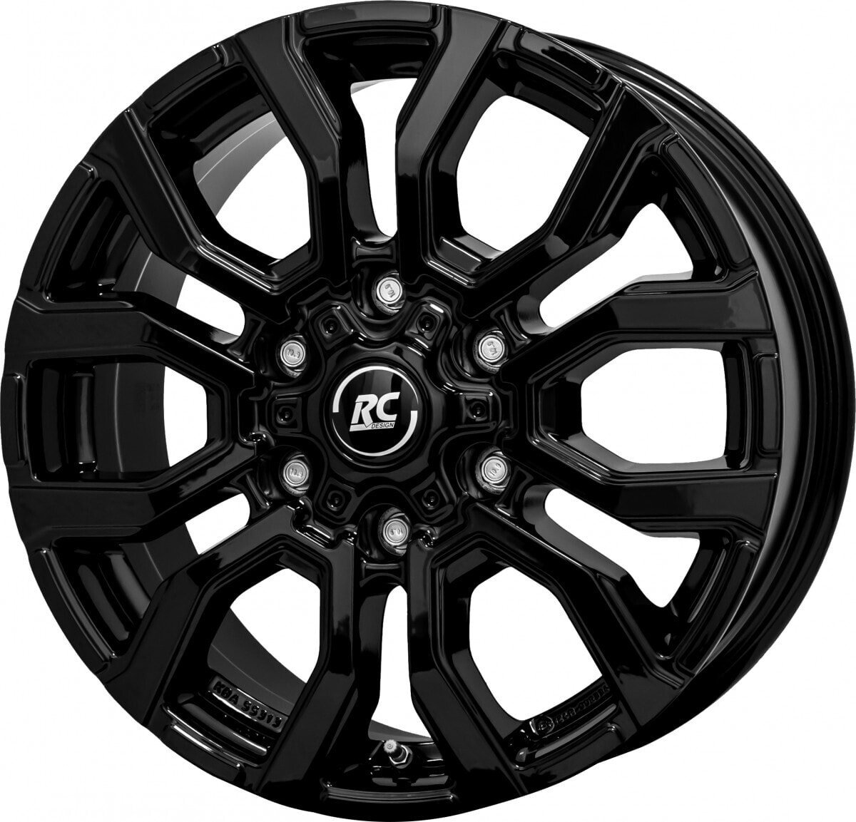 Колесный диск литой RC-Design RC35 schwarz lackiert 7.5x17 ET30 - LK6/139.7 ML106.1