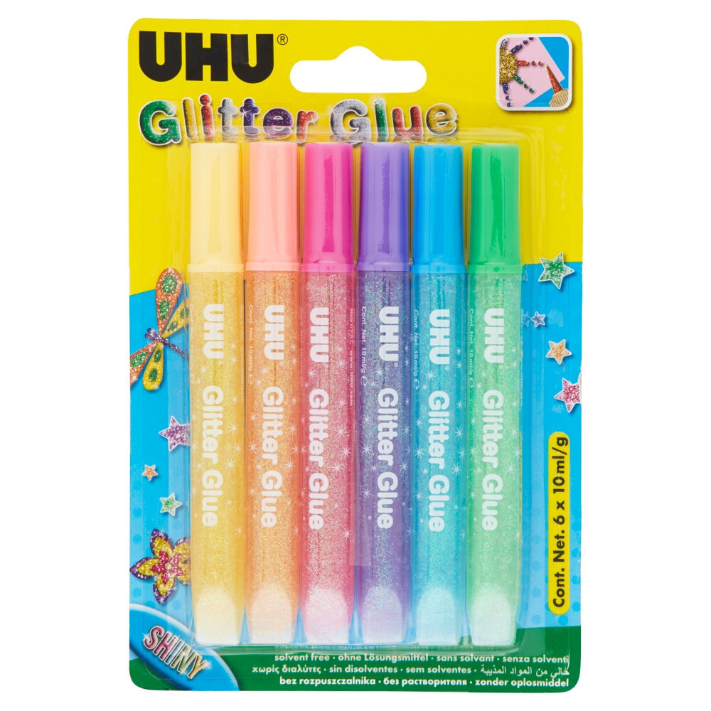 UHU Glitter Glue Shiny Клей с блеском D1641