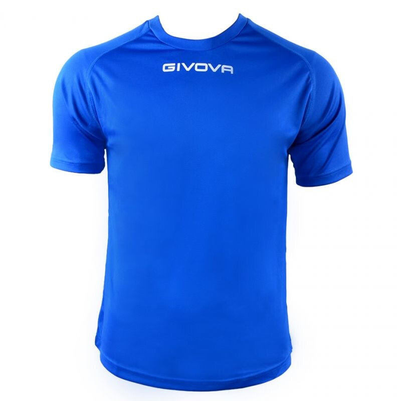 Мужская футболка спортивная синяя с логотипом футбольная Givova One U MAC01-0002