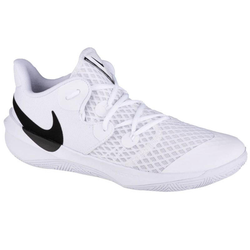 Мужские кроссовки спортивные волейбольные белые  текстильные низкие Nike Zoom Hyperspeed Court M CI2964-100