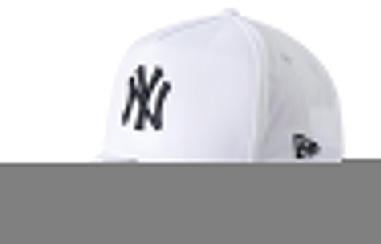New Era 纽亦华 MLB系列 NY 大LOGO 橡胶金属调节弯檐棒球帽 白色 / New Accessories New Era 12359602