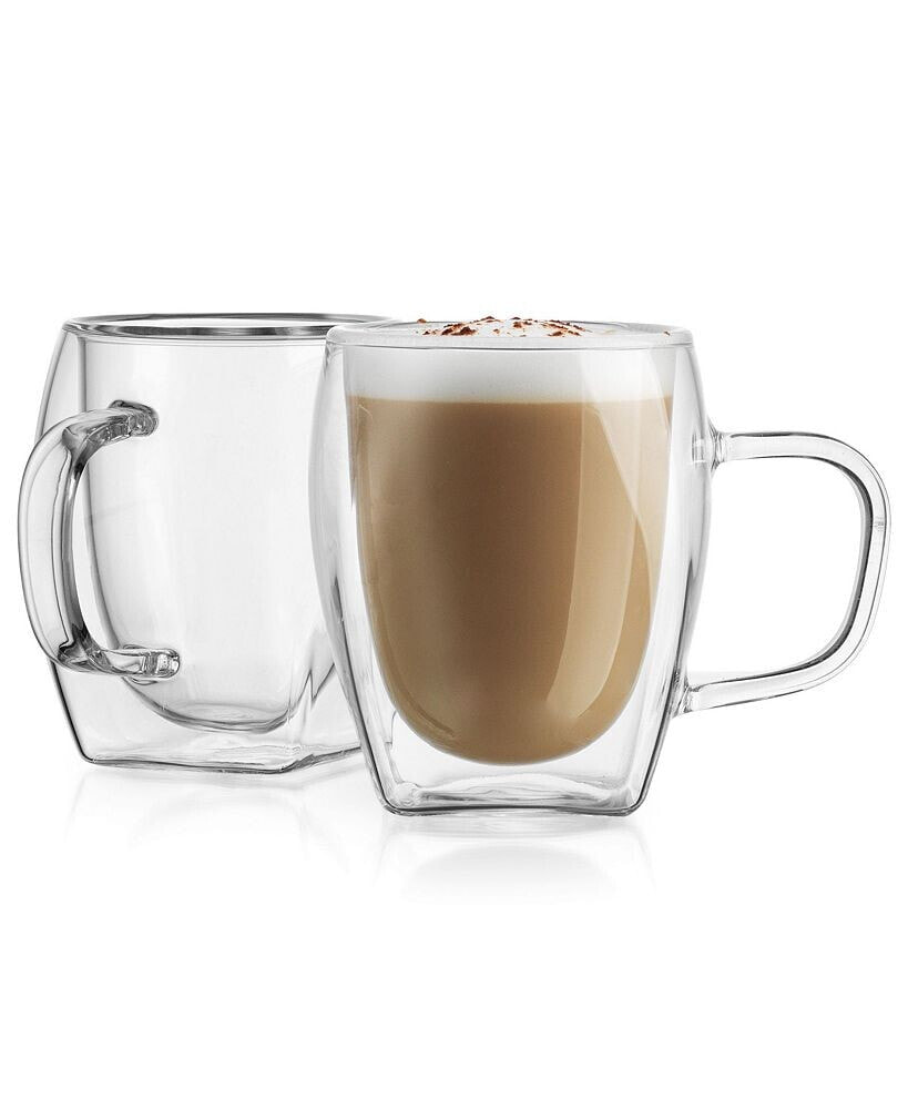Godinger double Wall 2-Piece Cappuccino Mug Set, 6 oz