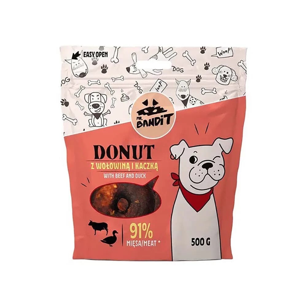 VET EXPERT Mr. Bandit Donut With Beef dog treat 500g