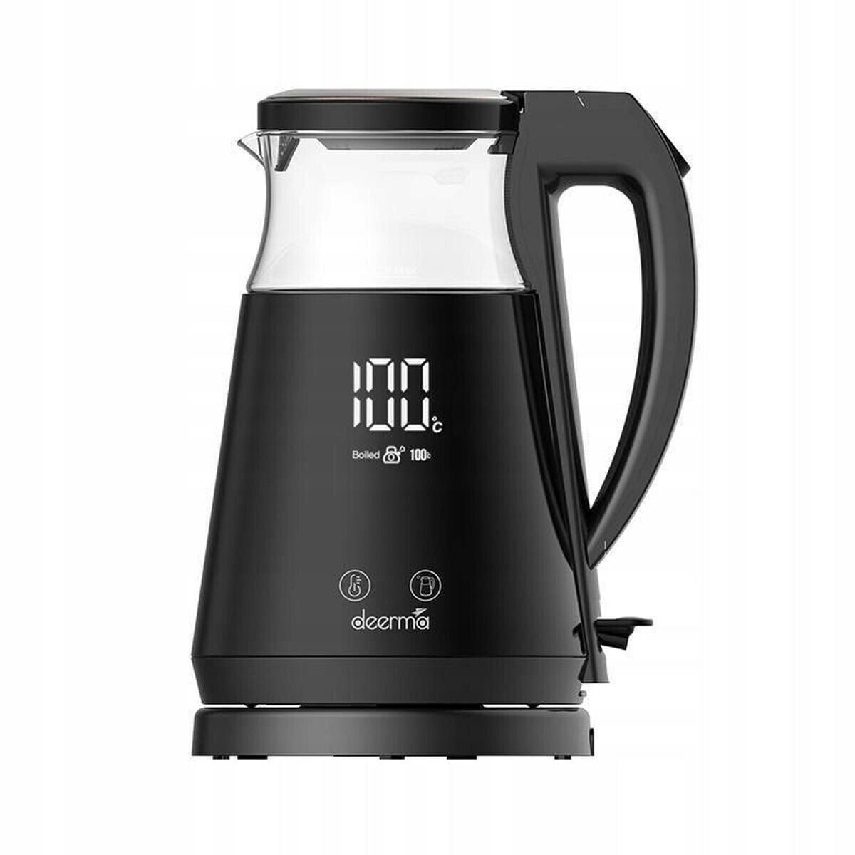 Kettle Deerma SH90W Black Transparent Glass Stainless steel 1700 W 1,7 L