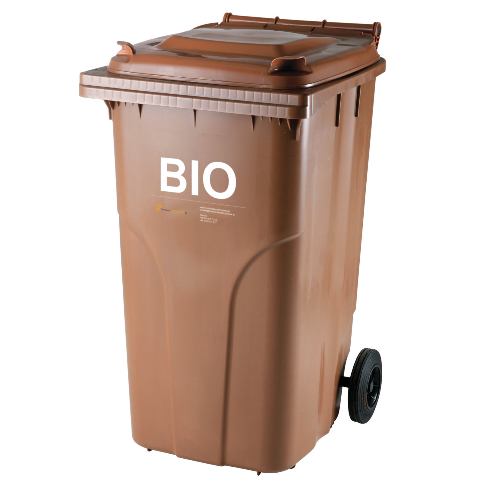 BIO bucket container for food waste and rubbish ATESTS Europlast Austria - brown 240L