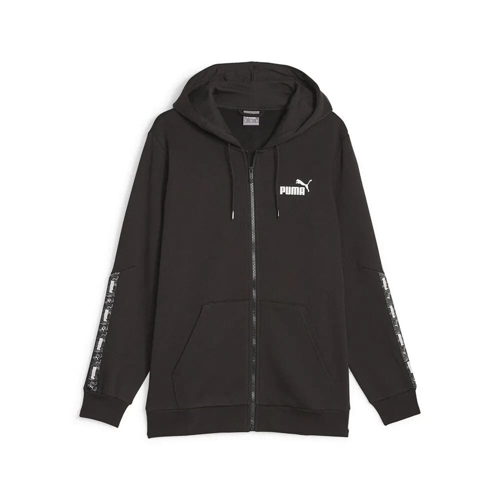 PUMA Ess Tape Camo Full Zip Sweatshirt