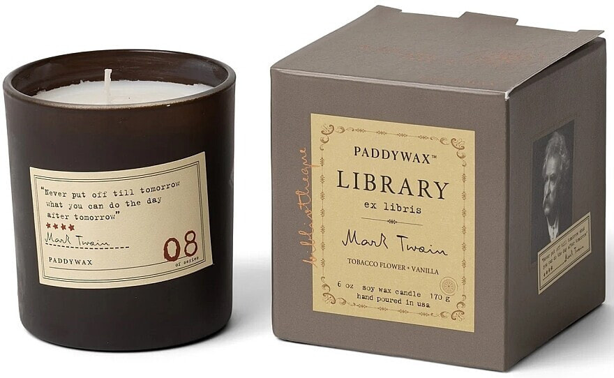 Duftkerze im Glas - Paddywax Library Mark Twain Candle