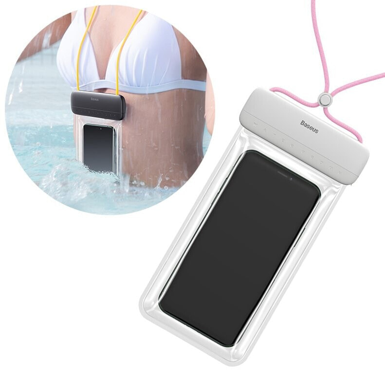 Uniwersalny wodoodporny pokrowiec etui na telefon max 7.2'' na basen nad wodę różowy