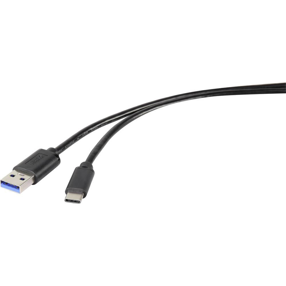 Renkforce RF-4535908 USB кабель 3 m USB 3.2 Gen 1 (3.1 Gen 1) USB A USB C Черный