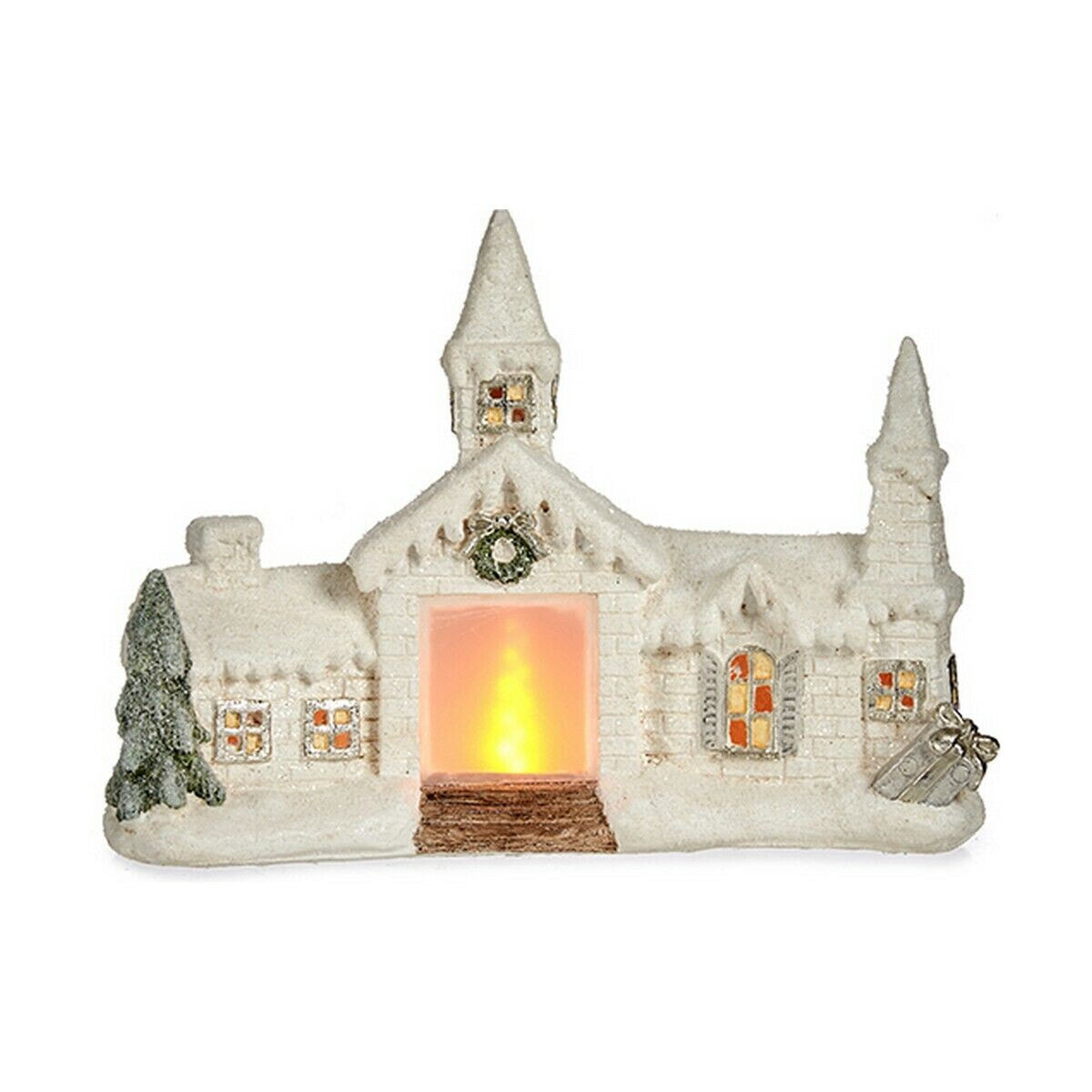 Decorative Figure Christmas House 10,2 x 30,2 x 40 cm Ceramic