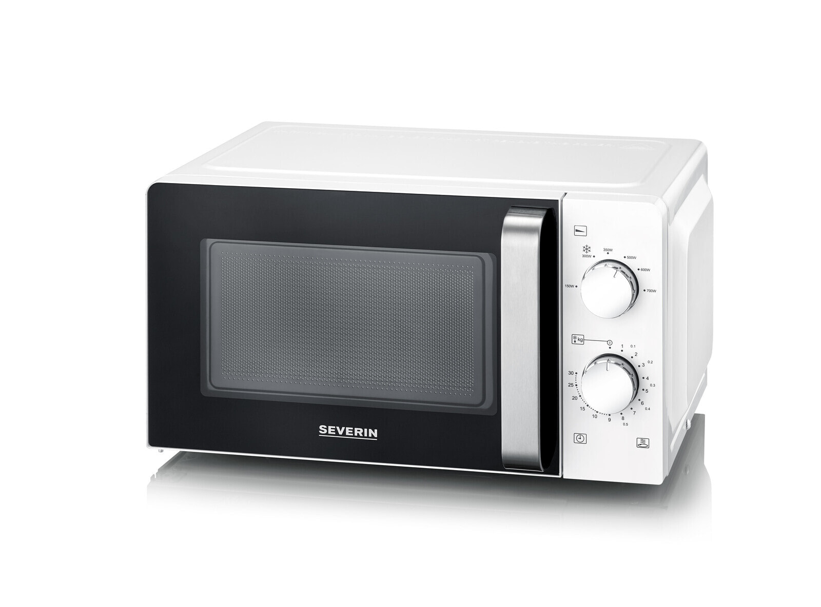 SEVERIN MW 7885 - Countertop - Solo microwave - 17 L - 700 W - Rotary - Black - White