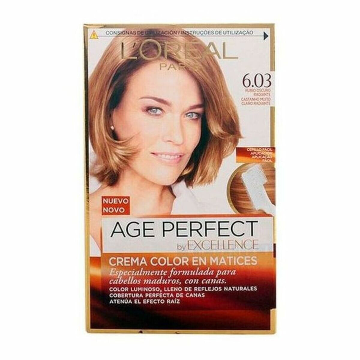 Permanent Anti-Ageing Dye Excellence Age Perfect L'Oreal Make Up Excellence Age Perfect (1 Unit)