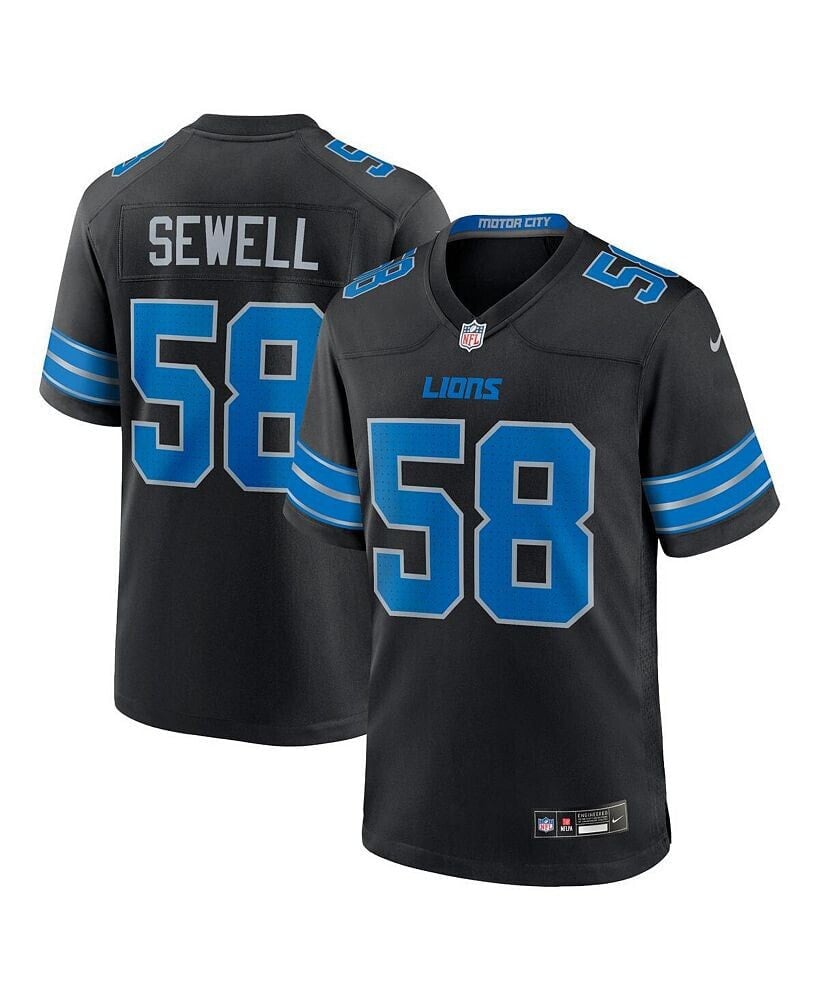 Nike men's Penei Sewell Blue Detroit Lions Game Jersey