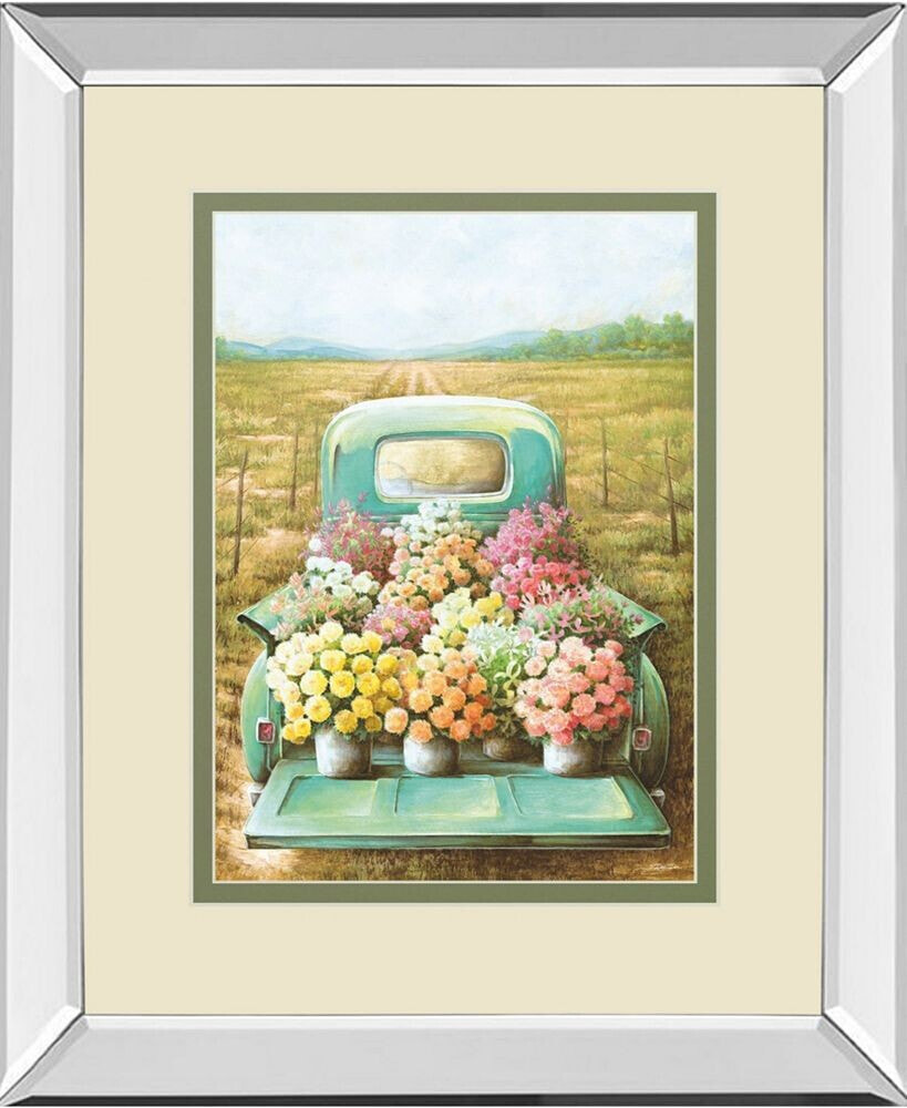 Flowers For Sale by Deedee Mirror Framed Print Wall Art, 34