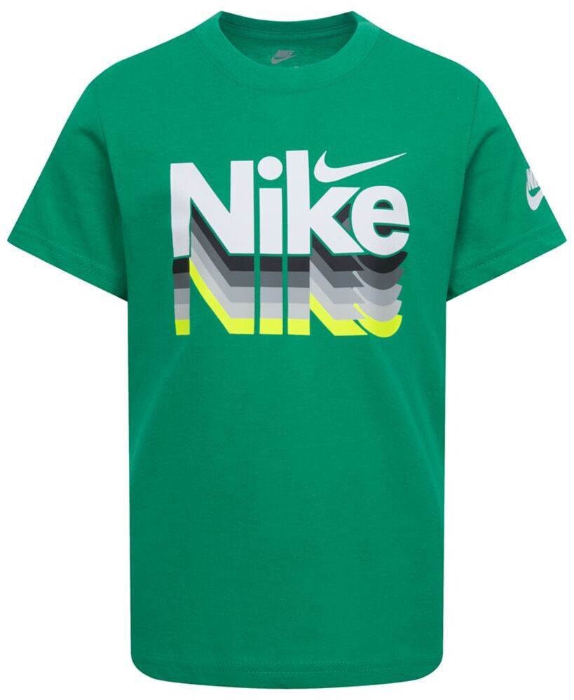Nike little Boys Retro Fader Crew Neck T-shirt