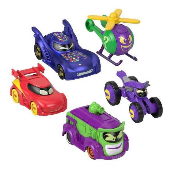 FISHER PRICE Batwheels Pack 5 Confetti Toy Cars