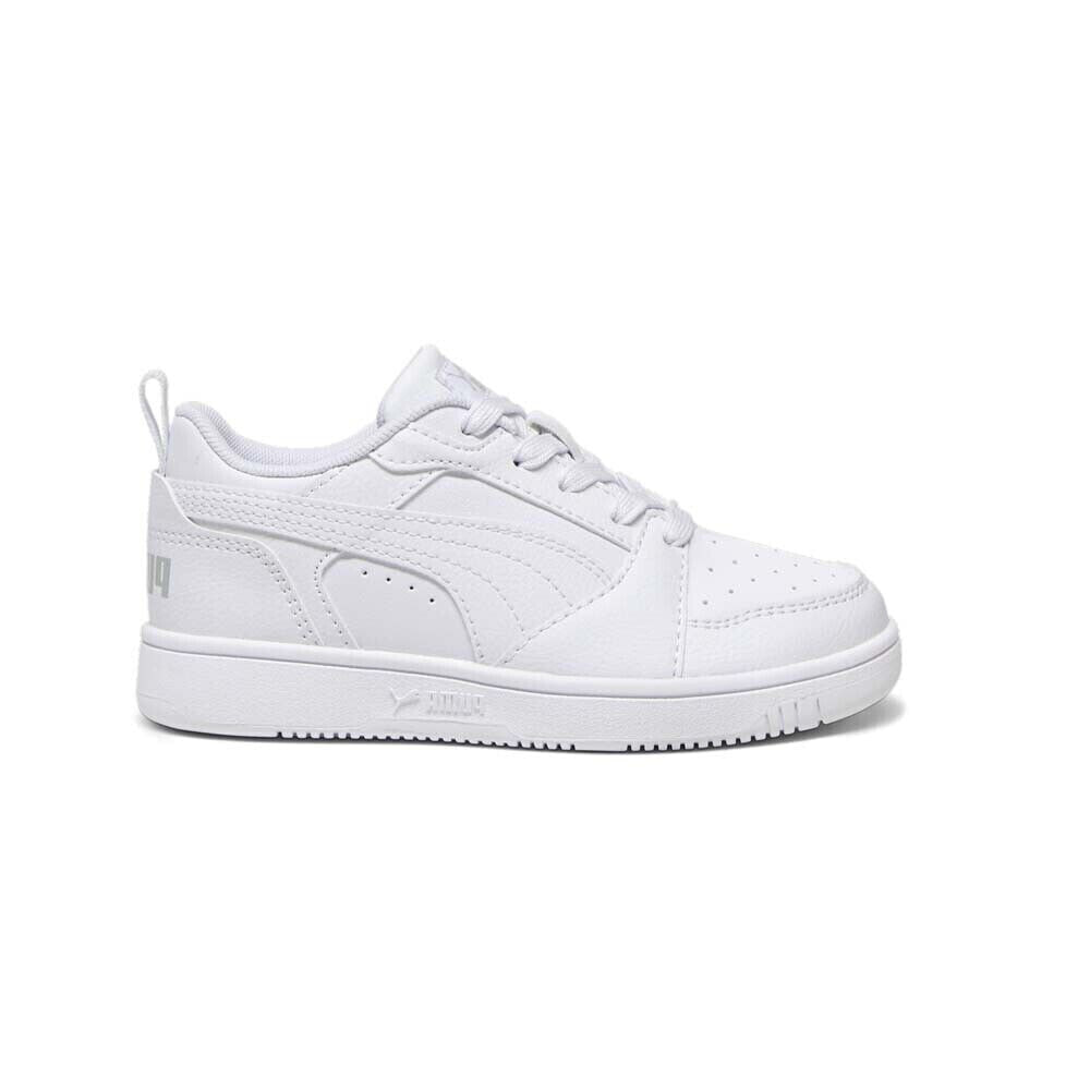 Puma Rebound V6 Lo Ps Boys White Sneakers Casual Shoes 39383403