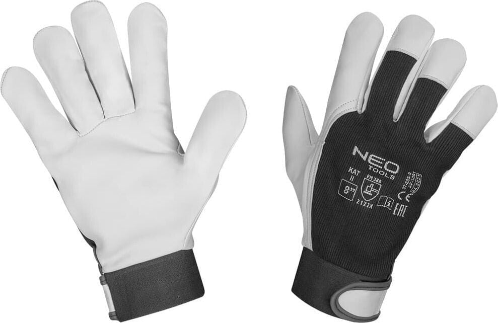 Neo Rękawice robocze (Rękawice robocze, 2122X, skóra kozia, rzep, rozmiar 8