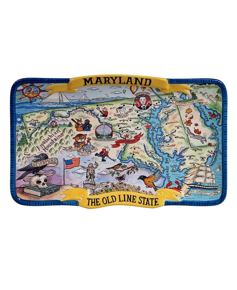 Certified International maryland Souvenir Rectangular Platter