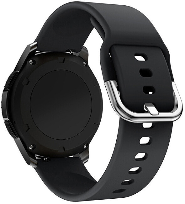 Ремешок или браслет для часов 4wrist Silikonový řemínek pro Samsung - Black 22 mm
