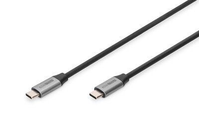 DIGITUS USB-3.0 Gen.1 - USB Type-C connection cable - 0.5 m - USB C - USB C - USB 3.2 Gen 1 (3.1 Gen 1) - 5000 Mbit/s - Black
