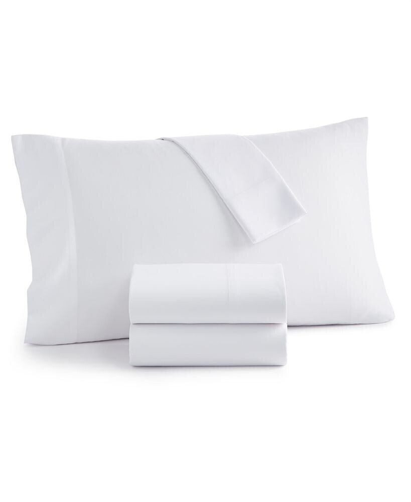 Home Design easy Care Solid Microfiber 4-Pc. Sheet Set, Full, Created for Macy's