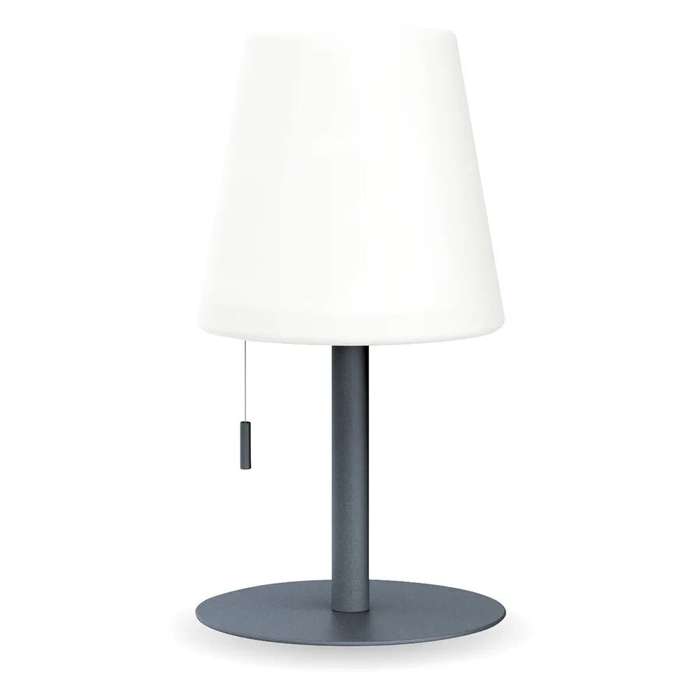 XANLITE Rechargeable Steel Led Ip44. 400 Lumens. Cct And Dimmable. Adjustable Height Table Lamp