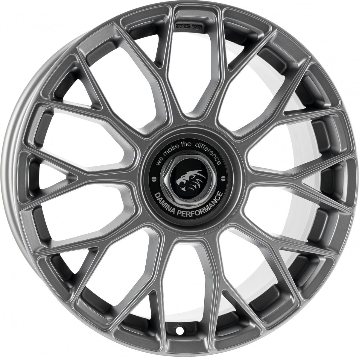 Колесный диск литой Damina Performance DM10 grey matt - Inlay black 8x18 ET45 - LK5/112 ML72.6