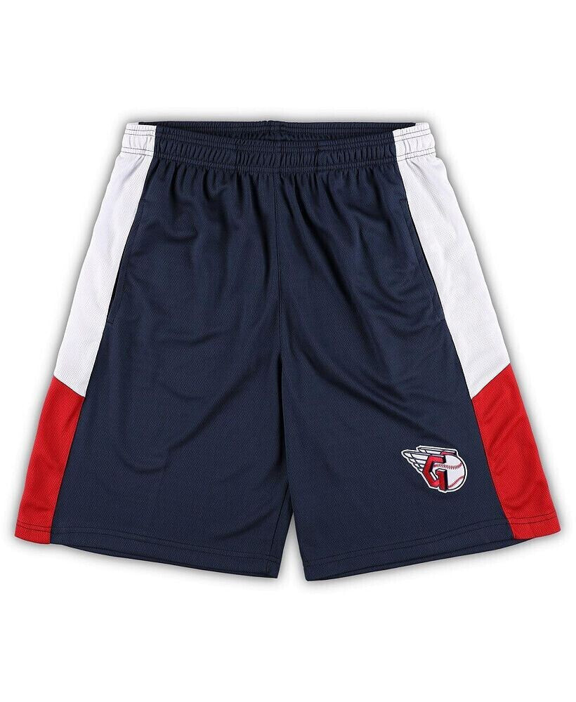 Men's Navy Cleveland Guardians Big and Tall Team Shorts