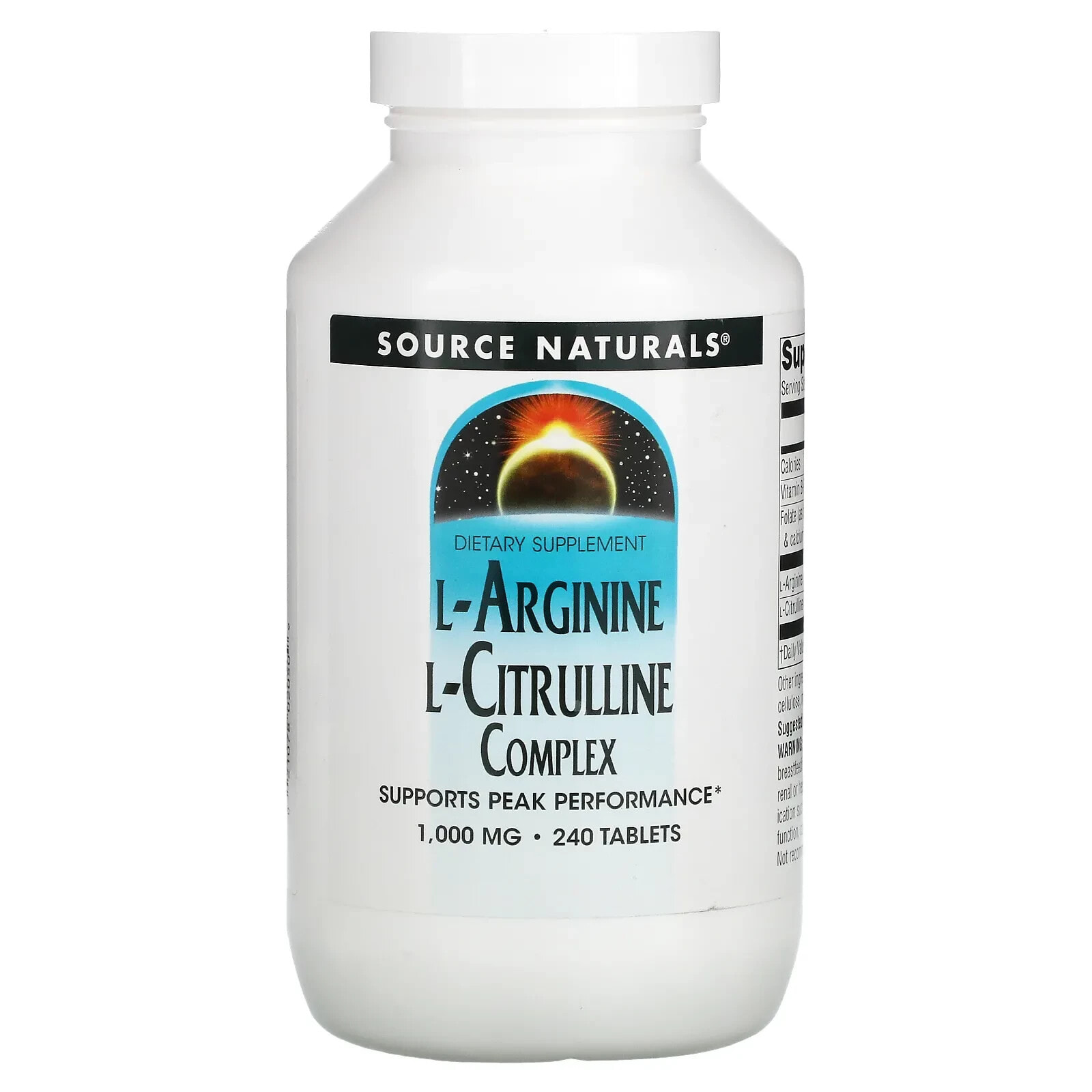 L-Arginine L-Citrulline Complex, 1,000 mg, 120 Tablets