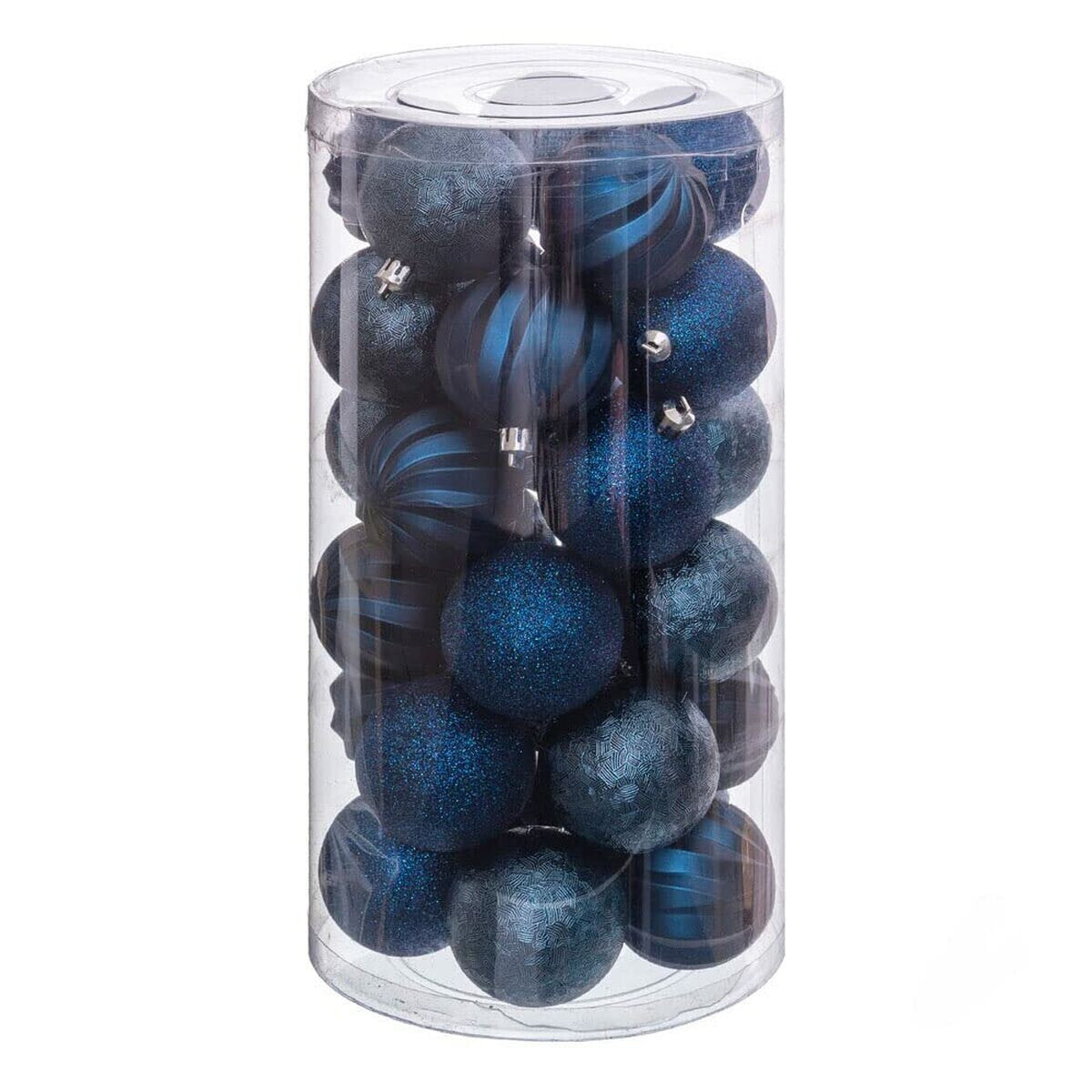 Christmas Baubles Blue Plastic 6 x 6 x 6 cm (30 Units)