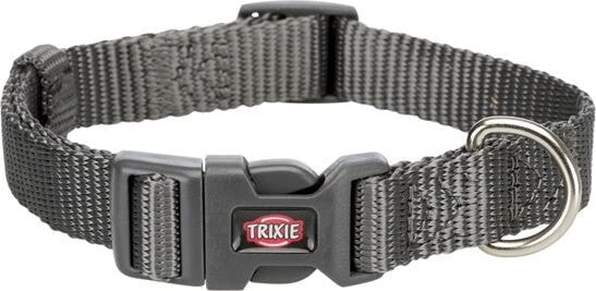 Trixie Collar Premium graphite. L – XL: 40–65 cm / 25 mm
