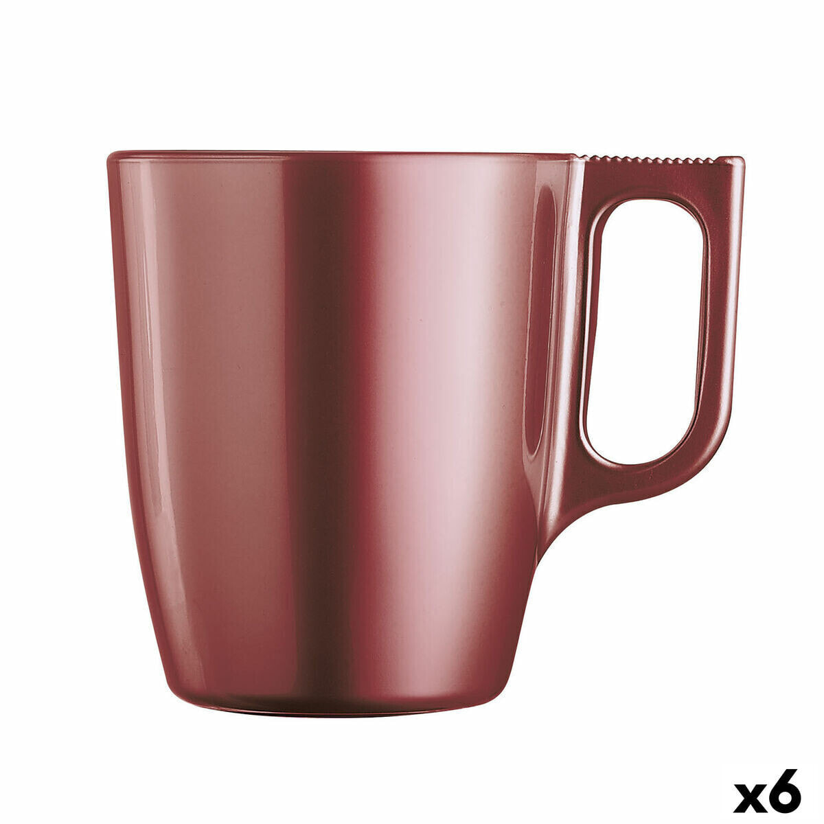 Mug Luminarc Flashy Red 250 ml Glass (6 Units)