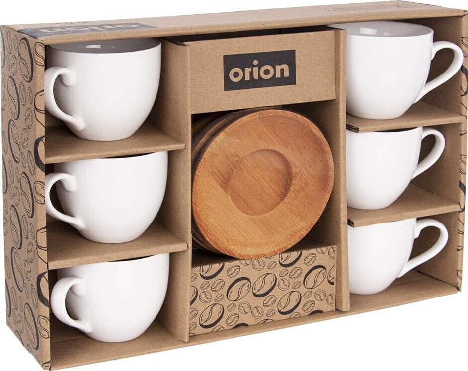 Orion Filiżanka porcelanowa, filiżanki, zestaw filiżanek do kawy, espresso, 100 ml, 6 sztuk