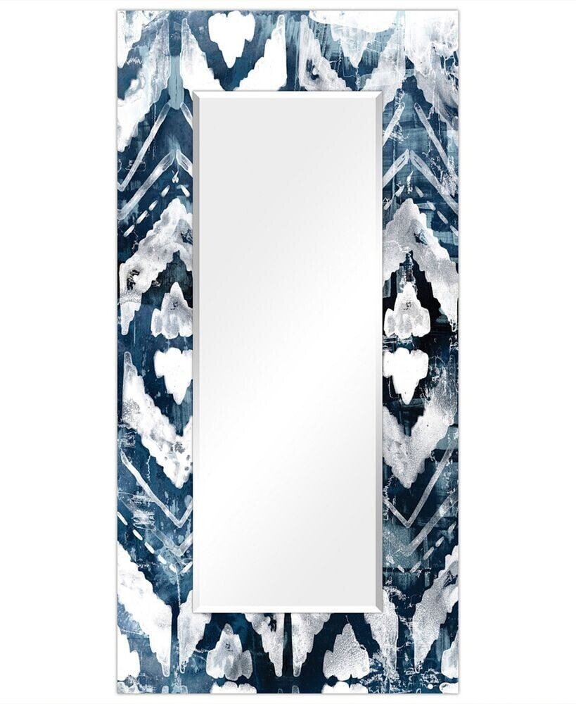 Empire Art Direct 'Extraction' Rectangular On Free Floating Printed Tempered Art Glass Beveled Mirror, 72