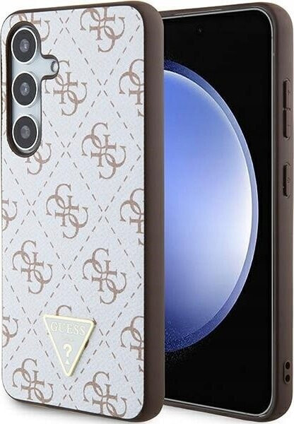 Guess Guess GUHCS24SPG4GPH S24 S921 biały/white hardcase 4G Triangle