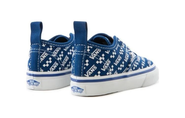 Vans Authentic Elastic Laces Toddler 'Logo Repeat - True Blue'