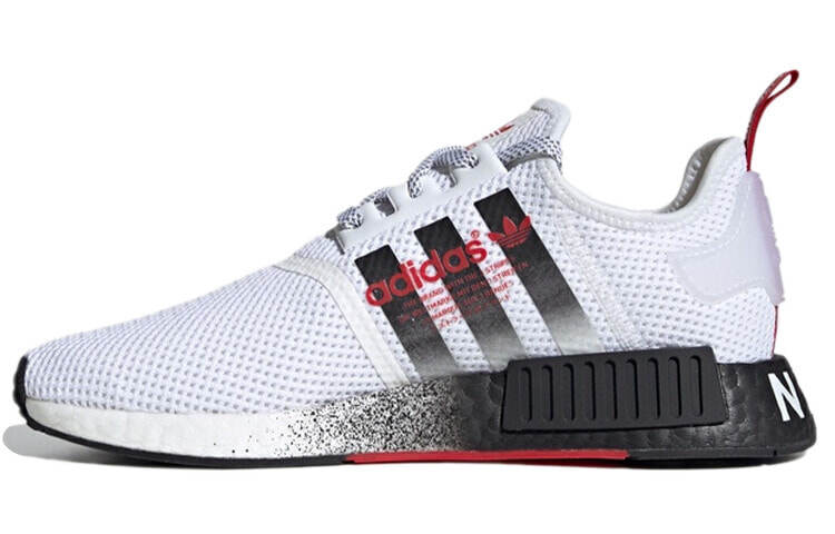 adidas originals NMD_R1 防滑耐磨 低帮 运动休闲鞋 男女同款 白红黑 / Кроссовки Adidas Originals NMD_R1 FY5356